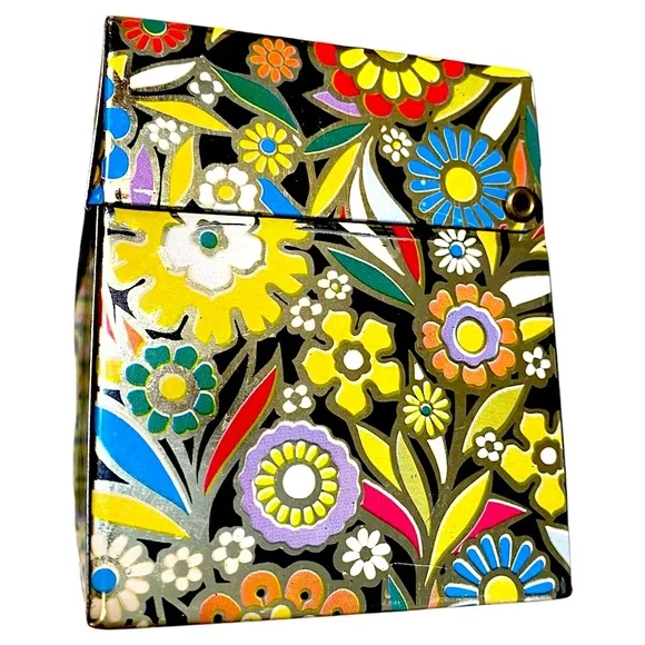 Vintage 60’s Floral Tin Recipe Box - Picture 6 of 7